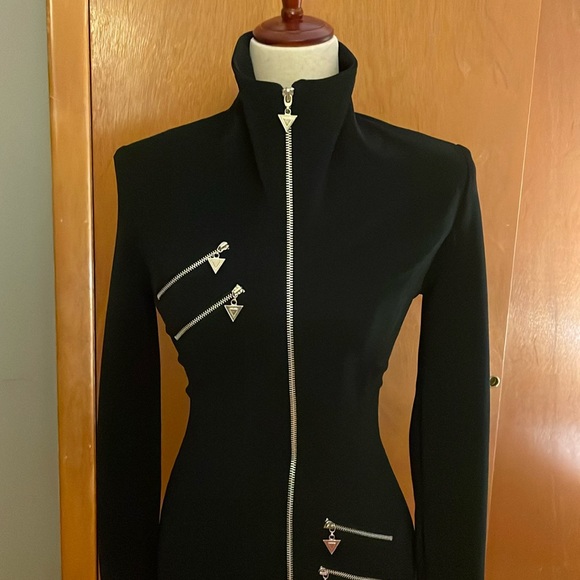 Mark Farrel New York, long sleeves dress, size S. Black, front zipper closure - Picture 5 of 17